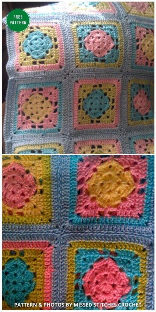 Spring Fling Crochet Blanket - 12 Gorgeous Free Easter Blanket Crochet Patterns