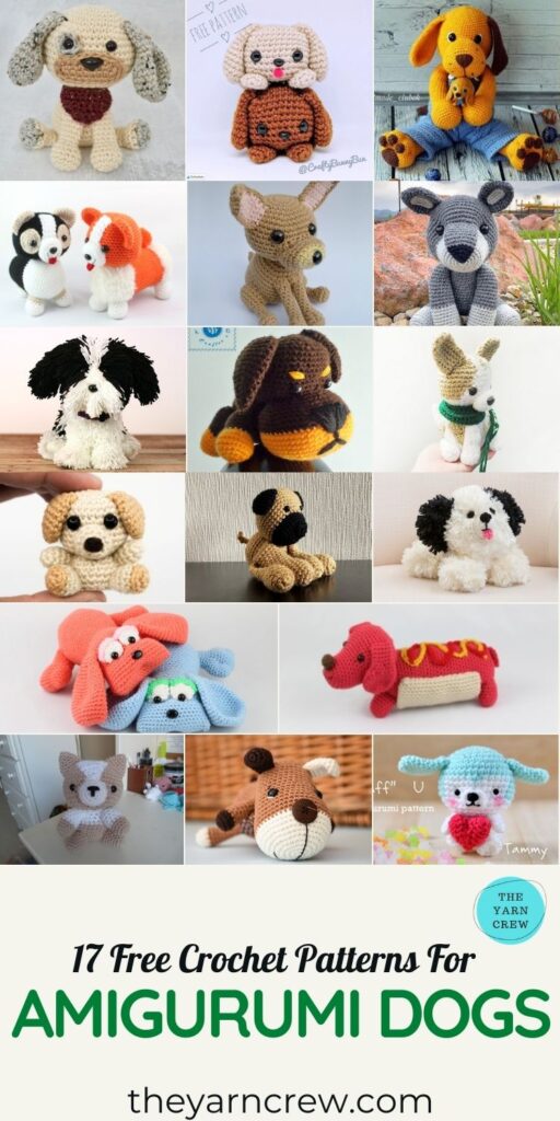 17 Free Crochet Patterns For Amigurumi Dogs - PINTEREST 3