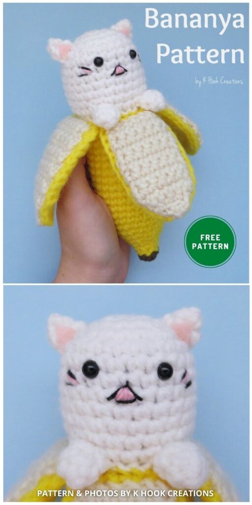 Bananya Pattern - 14 Free Amigurumi Cat Crochet Patterns