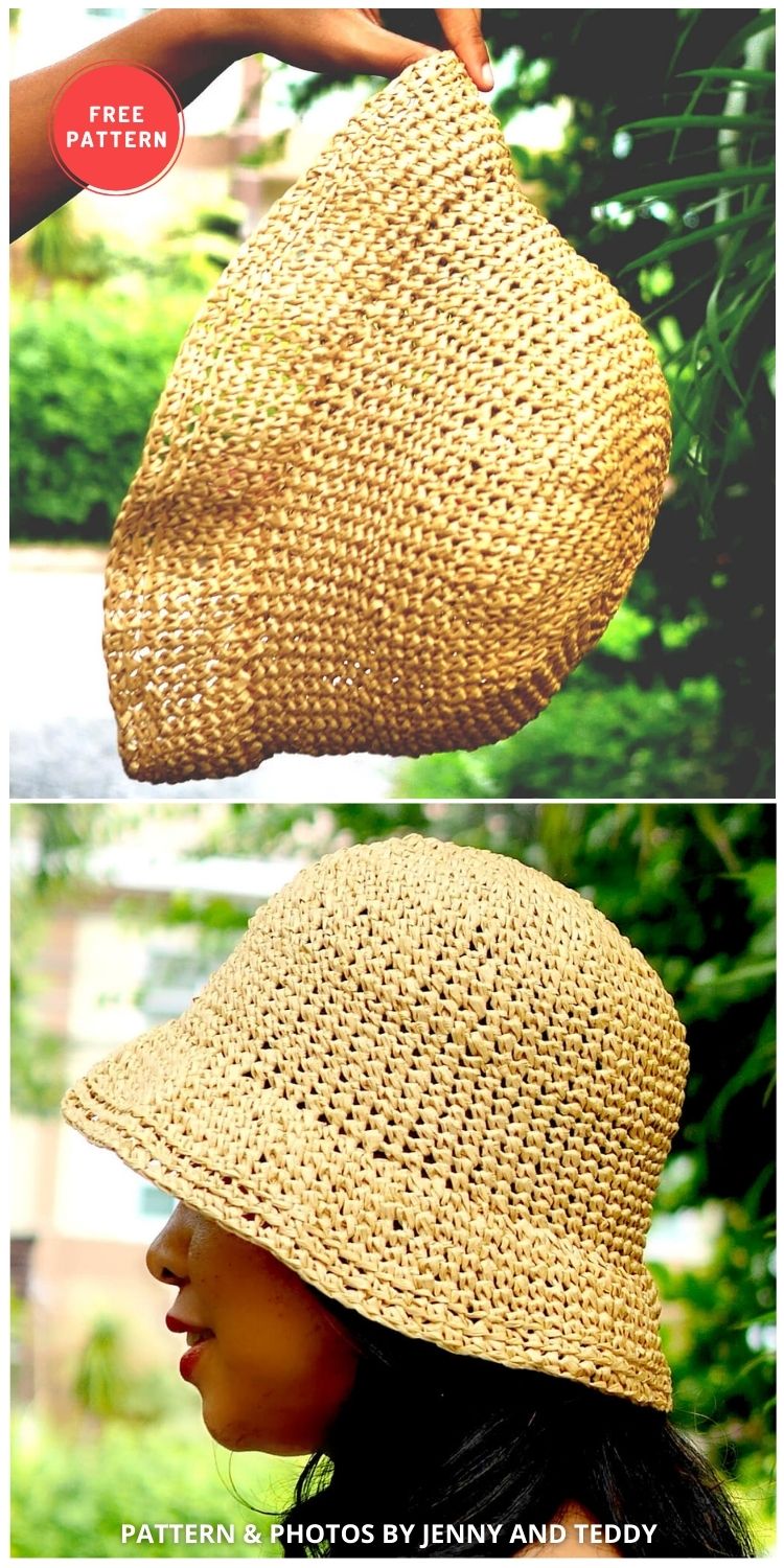 Basic Bucket Hat - 15 Easy Crochet Bucket Hat Patterns For Summer