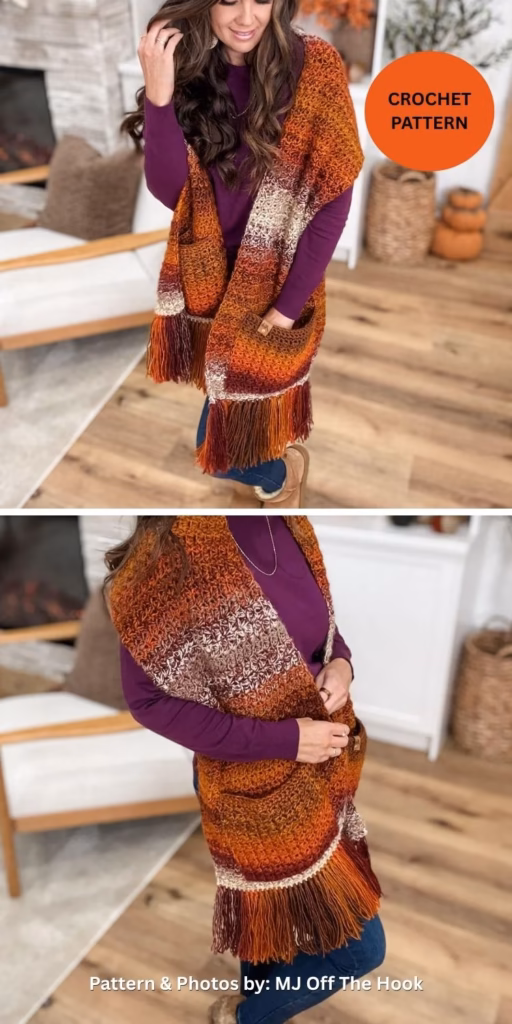 Chunky Suzette Pocket Shawl - The Yarn Crew