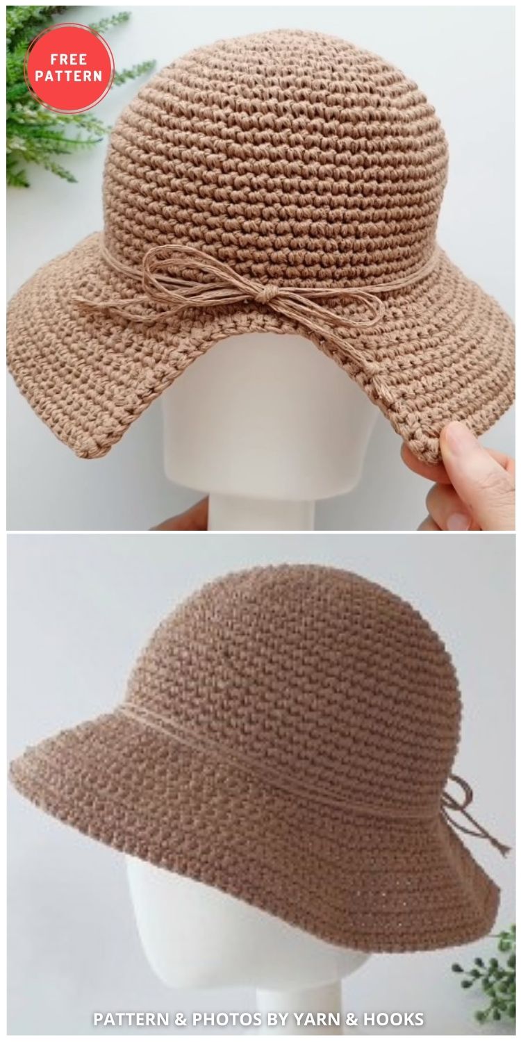 Free Bucket Hat Crochet Pattern - 15 Easy Crochet Bucket Hat Patterns For Summer