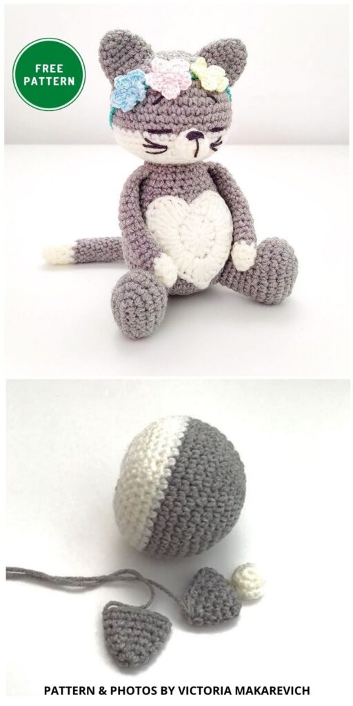Free amigurumi cat pattern - 14 Free Amigurumi Cat Crochet Patterns INDIVIDUAL