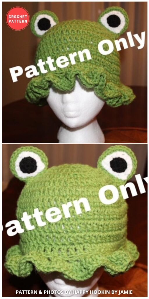 Froggy Bucket Hat - 15 Easy Crochet Bucket Hat Patterns For Summer
