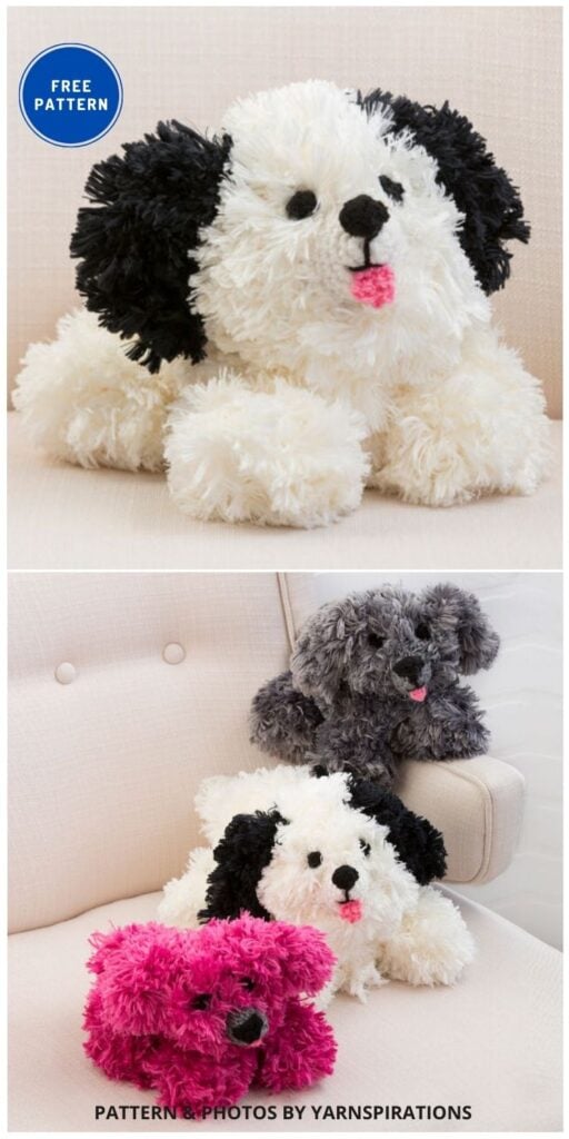 Red Heart Irresistible Crochet Puppy - 17 Free Amigurumi Dog Crochet Patterns
