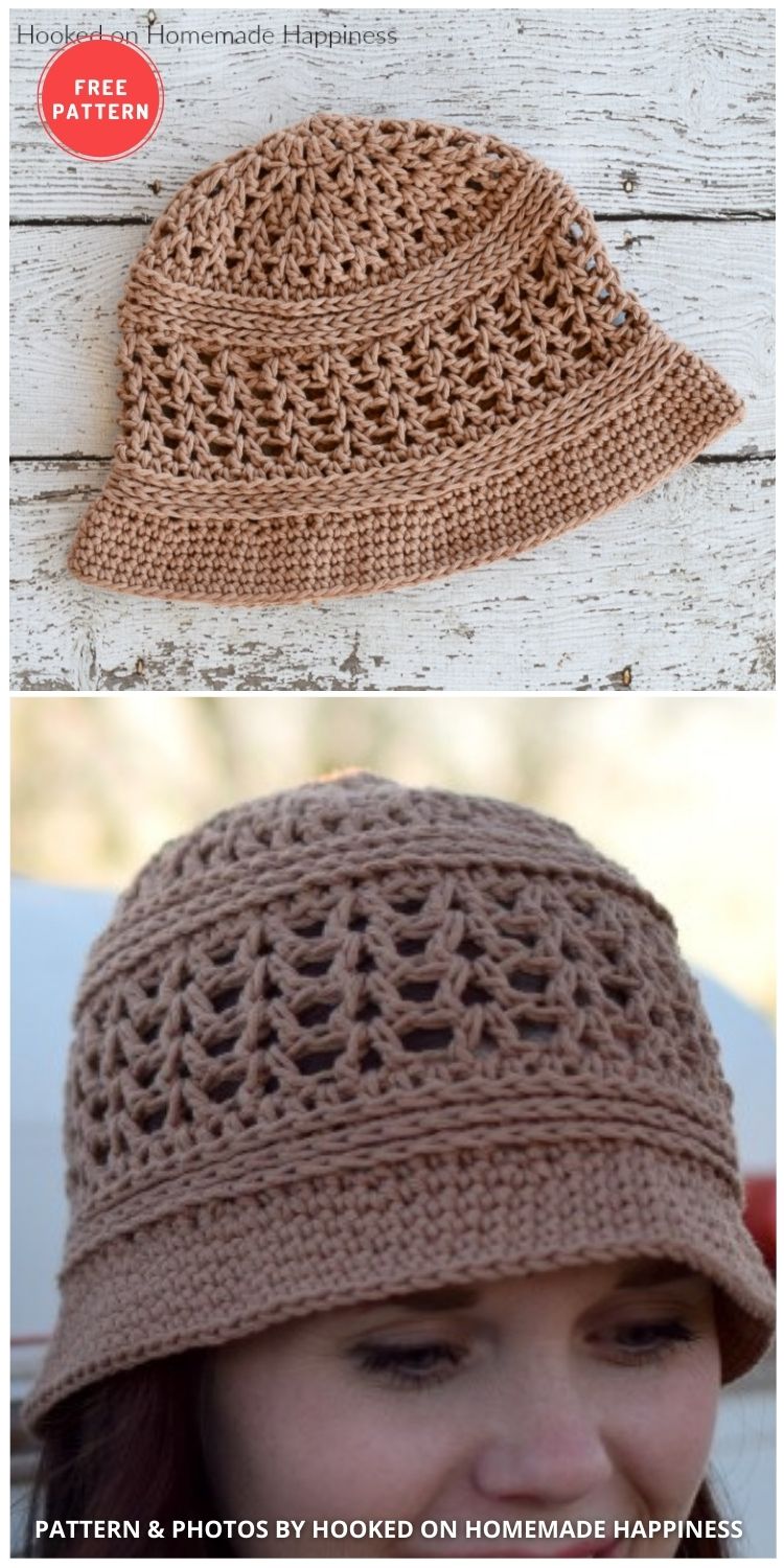 Sun Daze Bucket Hat - 15 Easy Crochet Bucket Hat Patterns For Summer
