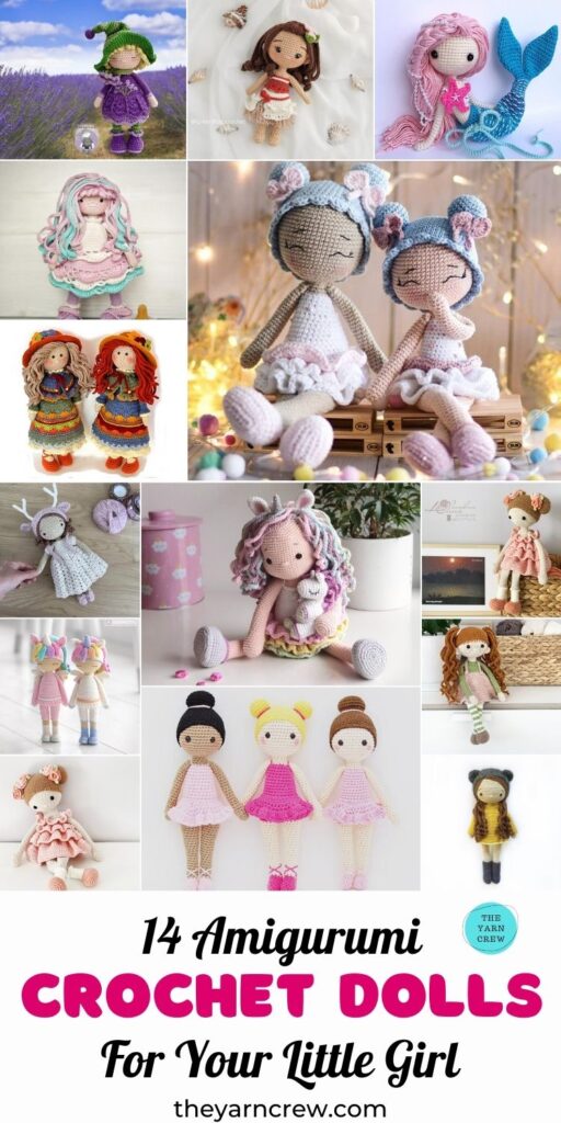 14 Amigurumi Crochet Dolls For Your Little Girl Pin 3