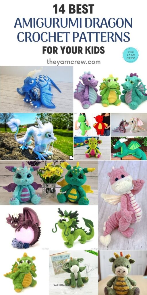 14 Best Amigurumi Dragon Crochet Patterns For Your Kids Pin 2