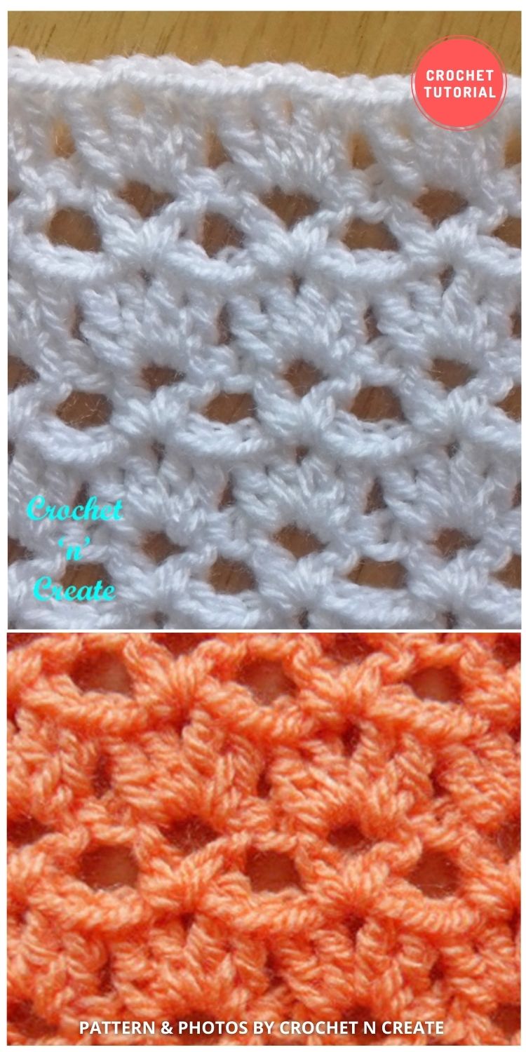 Crochet Shell and Vst Pattern - 12 Different Crochet V Stitch Pattern Variations For Blankets
