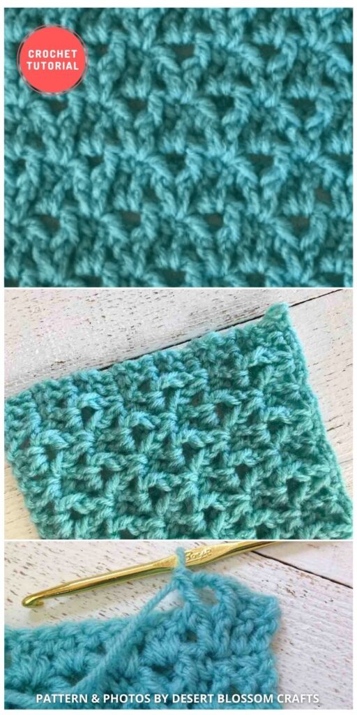How to Crochet The Raise V-Stitch - 12 Different Crochet V Stitch Pattern Variations For Blankets