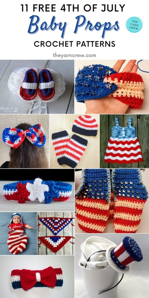 11 Free 4th of July Baby Props Crochet Patterns PIN 2