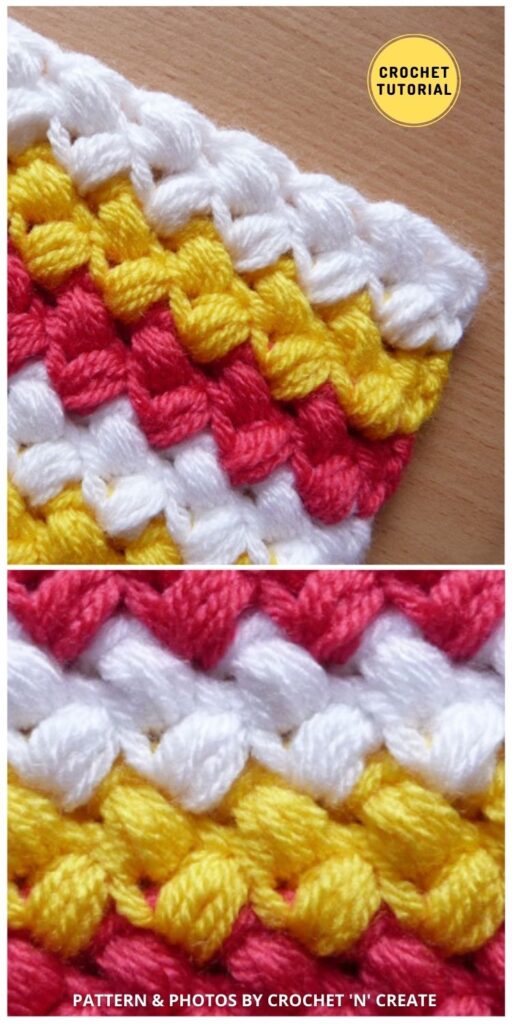 Bean Stitch - 12 Easy Crochet Stitches Without Holes