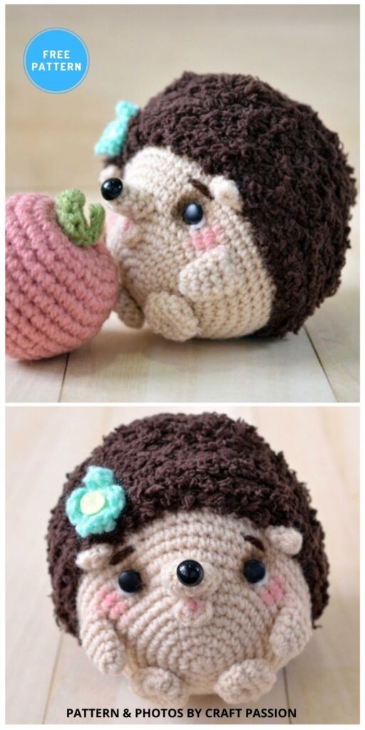 Hedgehog Amigurumi - 10 Free Crochet Hedgehogs Easy Amigurumi Patterns PIN