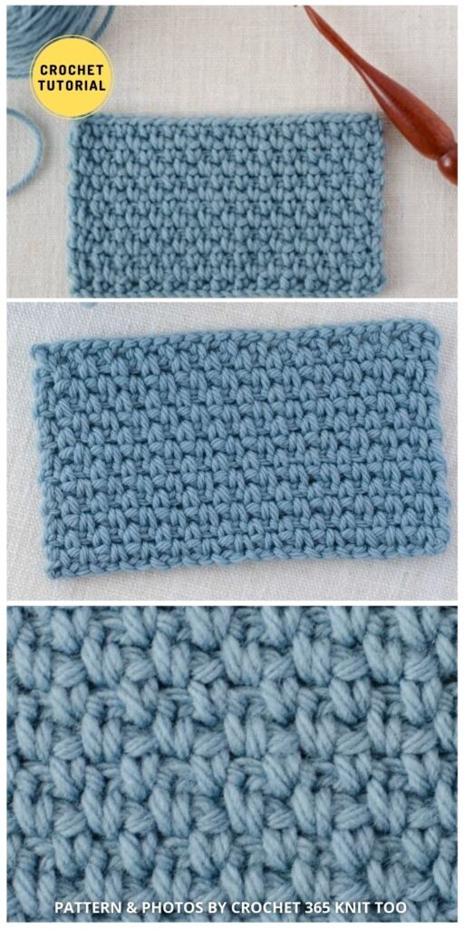Linen Stitch - 12 Easy Crochet Stitches Without Holes