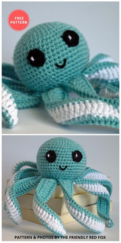 Octopus Baby Toy Pattern - 11 Amigurumi Octopus Toys Crochet Patterns For Babies PIN
