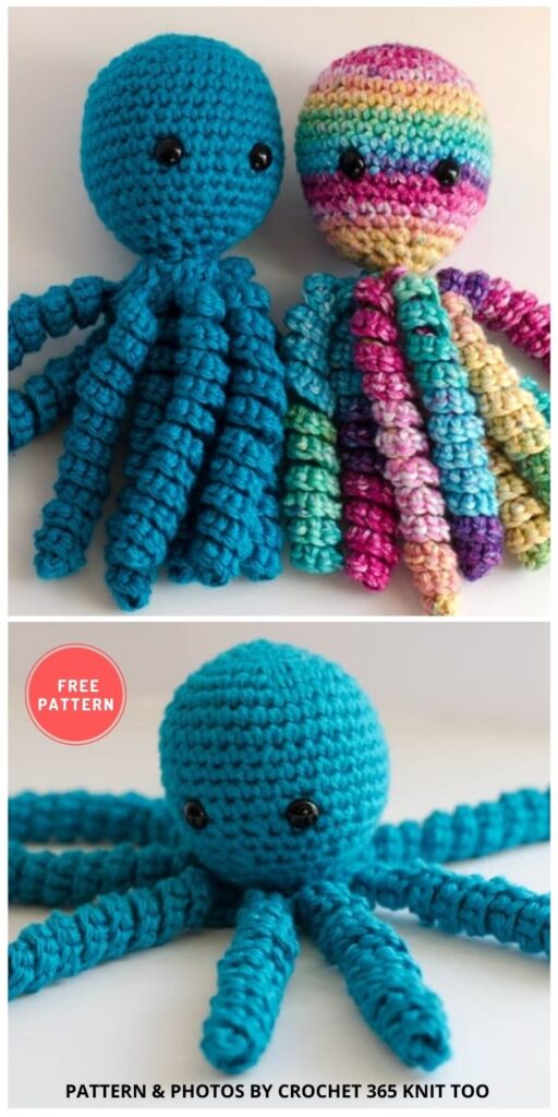 Octopus for Preemies - 11 Amigurumi Octopus Toys Crochet Patterns For Babies PIN