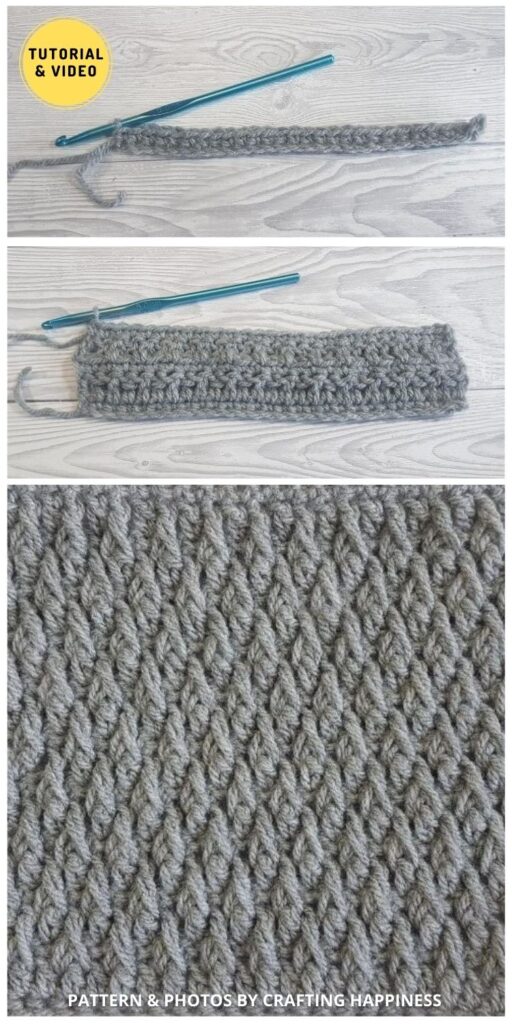 The Alpine Stitch - 12 Easy Crochet Stitches Without Holes
