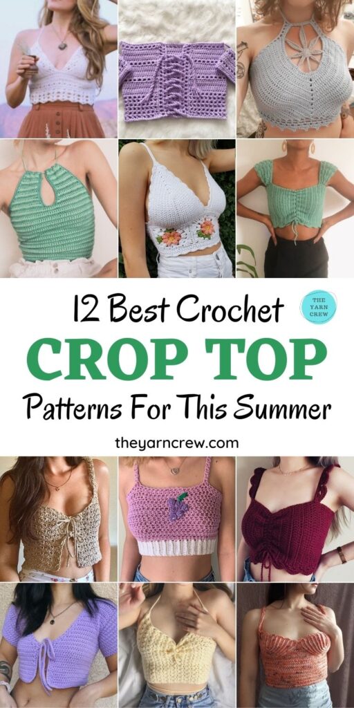 12 Best Crochet Crop Top Patterns For This Summer PIN 1