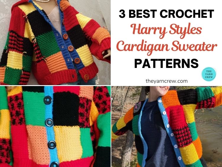 3 Best Crochet Harry Styles Cardigan Sweater Patterns - The Yarn Crew
