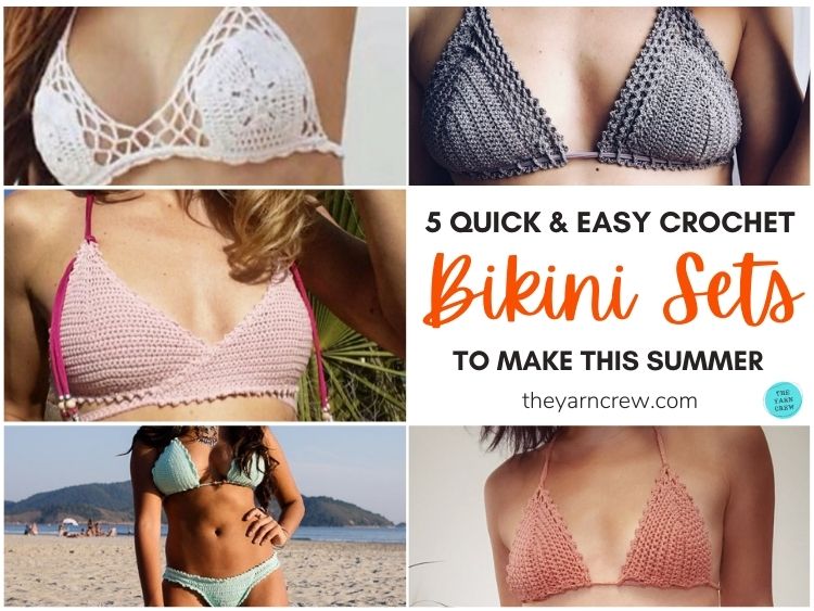 Oude tijden Opsommen single 5 Quick & Easy Crochet Bikini Sets To Make This Summer - The Yarn Crew