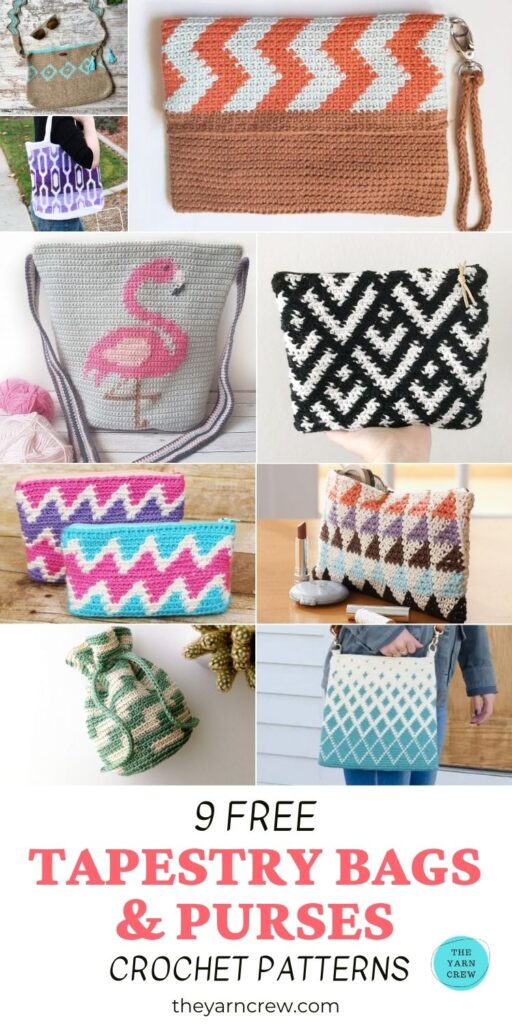 9 Free Tapestry Bags & Purses Crochet Patterns PIN 3