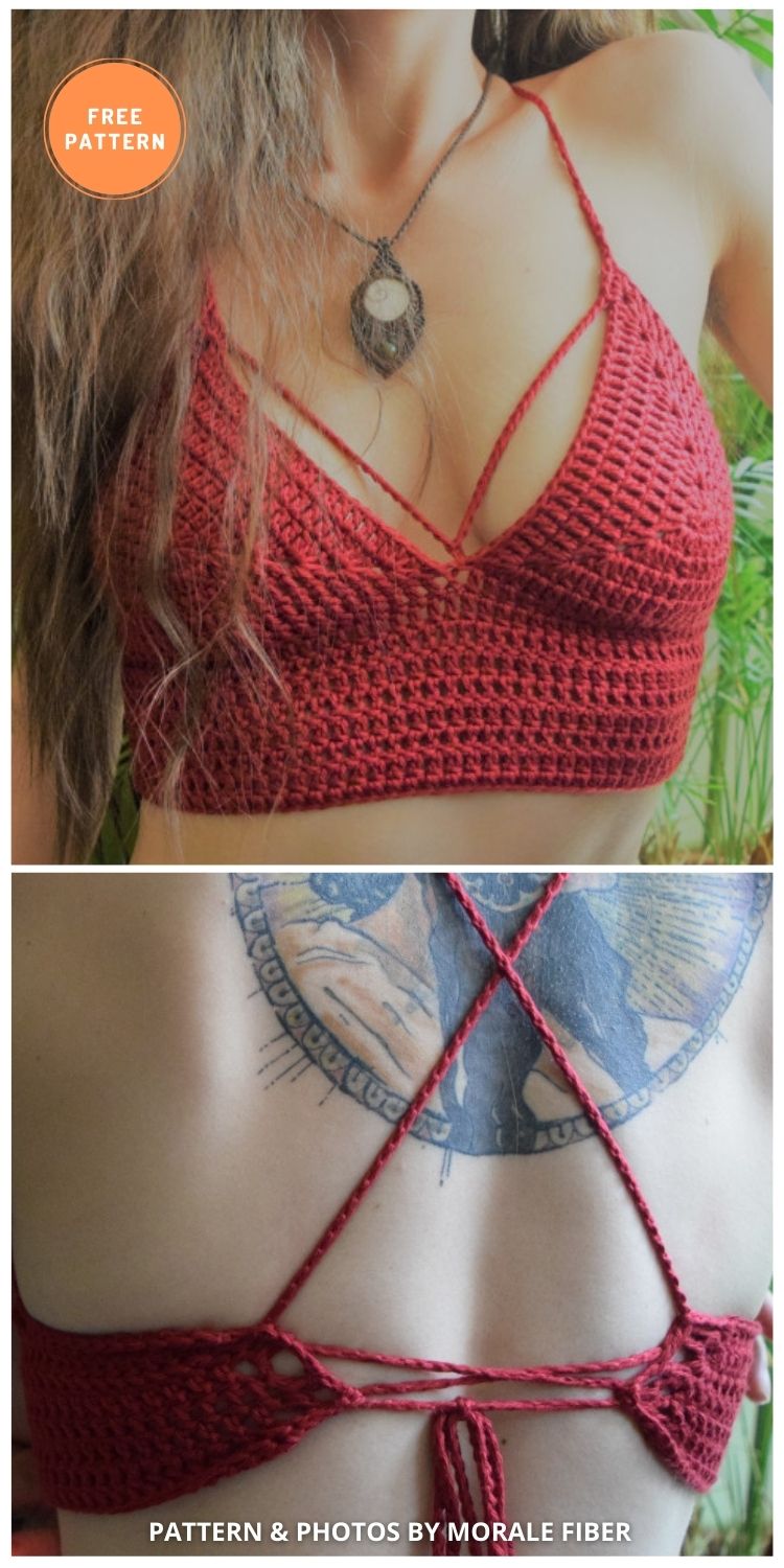 Bralette - 11 Free & Easy Crochet Bralette Patterns For Summer