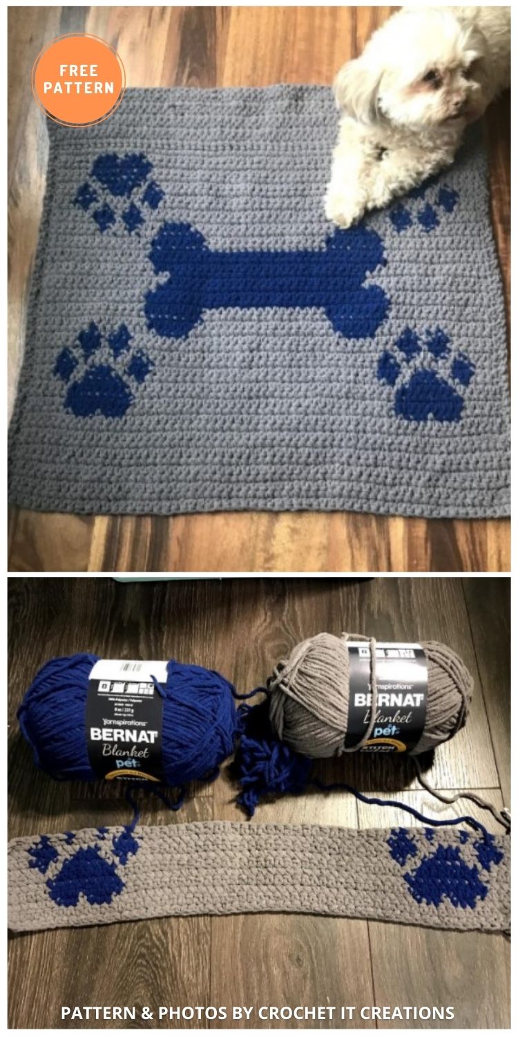 Dog Blanket - 5 Best Free Crochet Blankets For Dogs Patterns