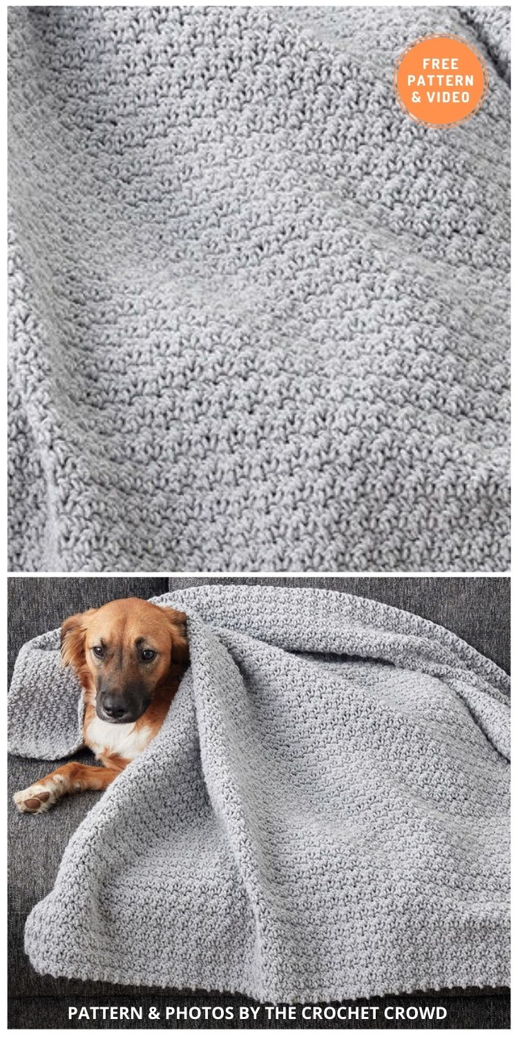 Doggy Comfort Blanket - 5 Best Free Crochet Blankets For Dogs Patterns