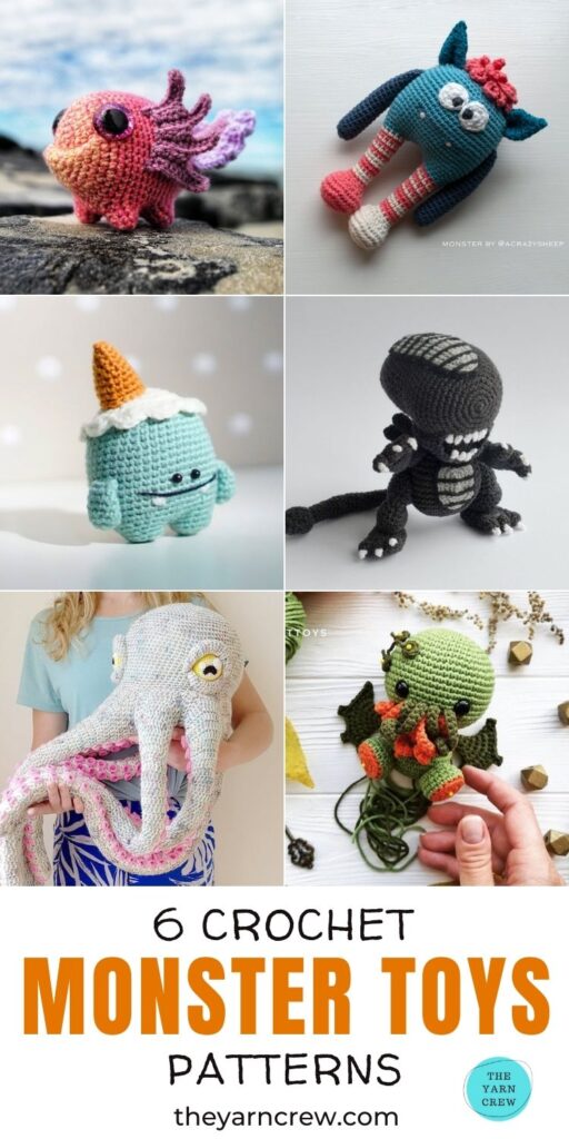 6 Crochet Pattern For Monster Toys PIN 3