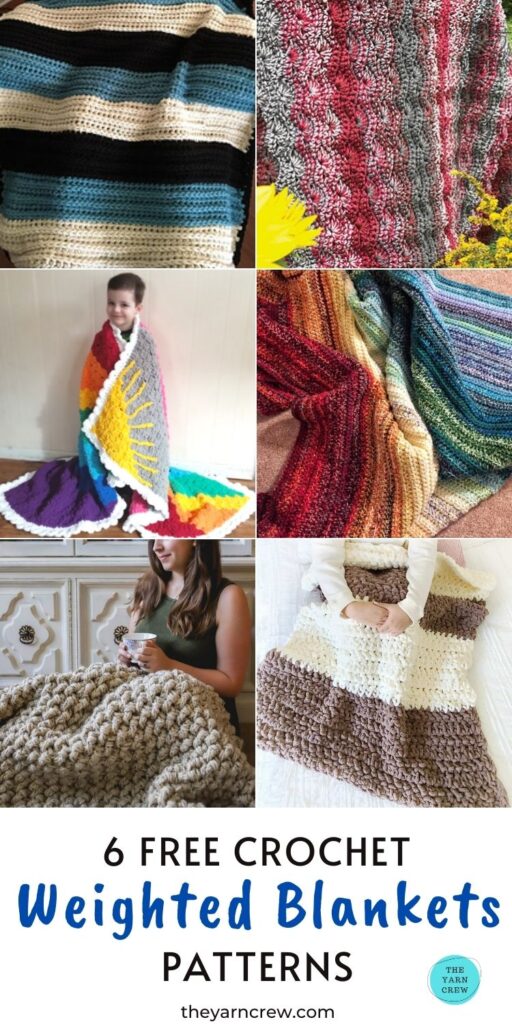 6 Free Crochet Weighted Blanket Patterns PIN 3