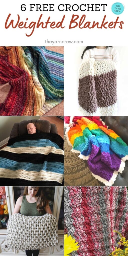 6 Free Crochet Weighted Blankets PIN 2