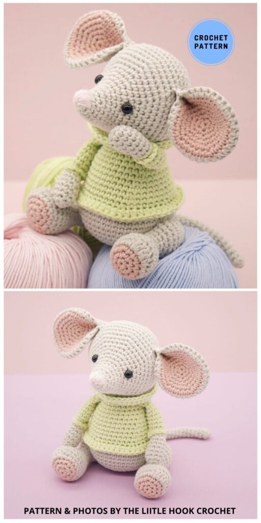 Albert The Mouse - 9 Perfect Crochet Rat Toy Ideas For Kids & Pets