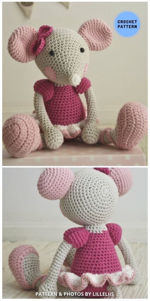 Ballerina Mouse - 9 Perfect Crochet Rat Toy Ideas For Kids & Pets