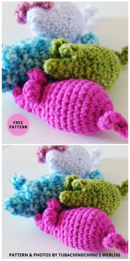Catnip Mouse - 7 Cute Free Crochet Toy For Cats