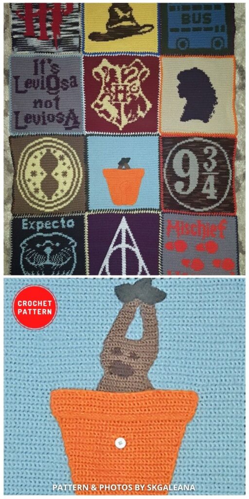Crochet Blanket Inspired by Harry Potter - 5 Magical Harry Potter Blanket Crochet Ideas