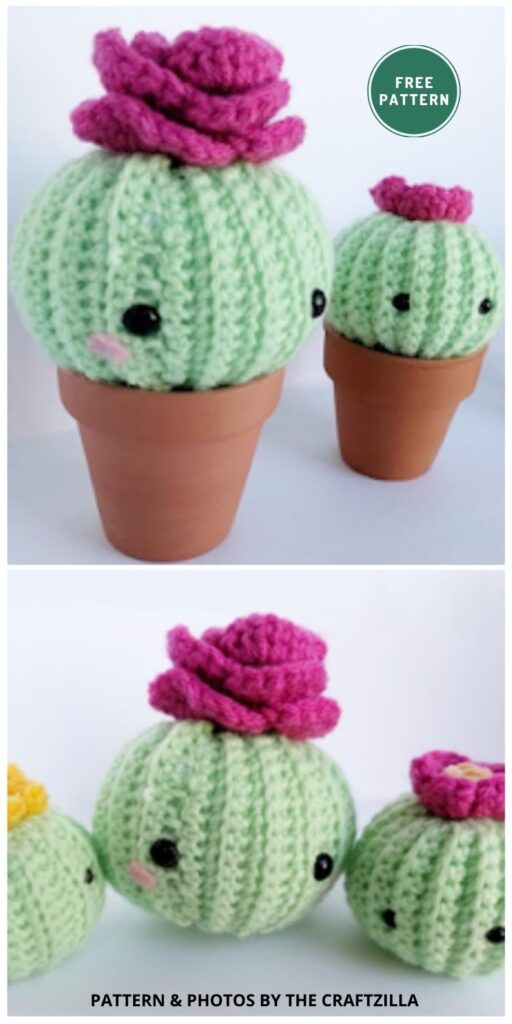 Crochet Cactus - 10 Free Amigurumi Cactus Crochet Patterns To Decorate Your Home (1)