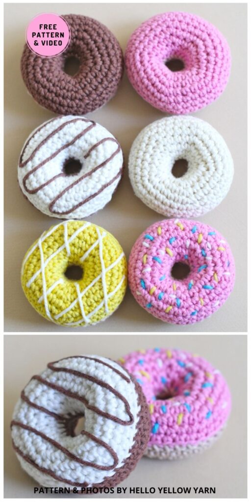Crochet Donuts - 7 Free Sweet & Delicious Amigurumi Donut Crochet Patterns