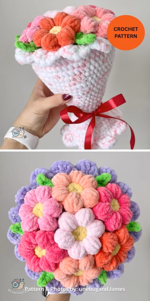 Crochet Flower Bouquet Pattern - 9 Beautiful Crochet Wedding Flower Bouquets For The Bride