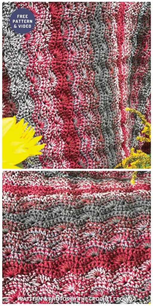 Crochet Weighted Marled Lapghan Blanket - 6 Free Crochet Weighted Blanket Patterns For Better Sleep