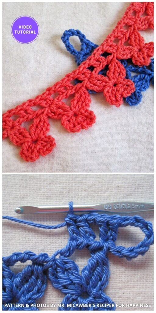 Flutter-By Curtain Ties - 8 Free Best Lace Border Crochet Tutorials