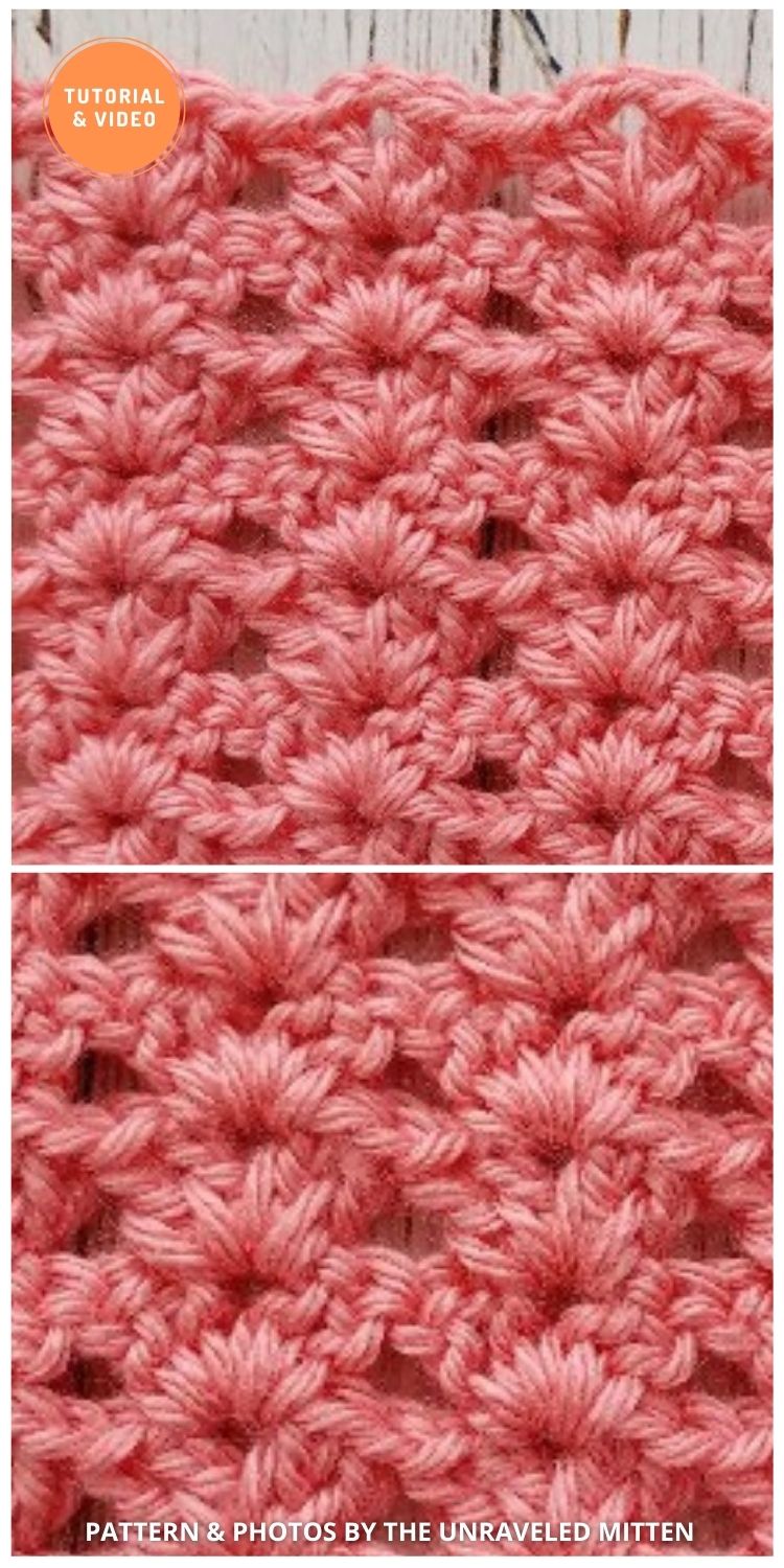 Iris Stitch - 9 Beautiful Crochet Wave Stitch Patterns