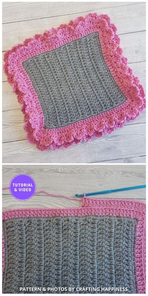 Layered Scallops Border - 8 Free Best Lace Border Crochet Tutorials