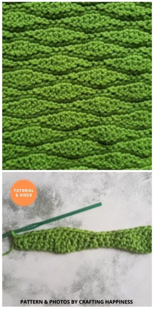 Long Wave Stitch - 9 Beautiful Crochet Wave Stitch Patterns
