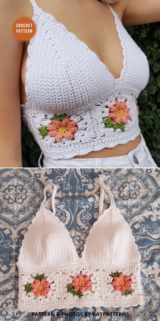 PIN - COSMOS CROP TOP Crochet Pattern - The Yarn Crew