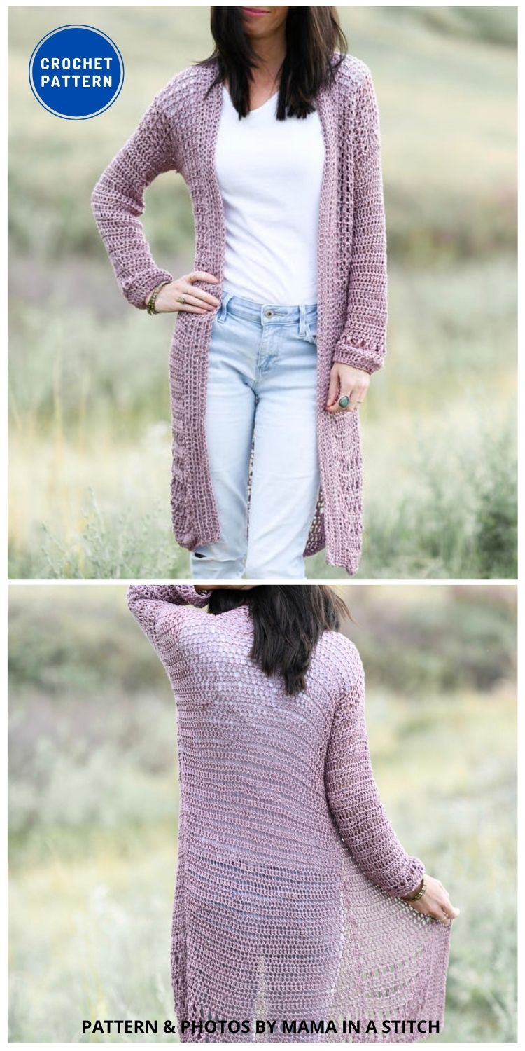 10 Chic Crochet Lacy Cardigans For The Summer - The Yarn Crew