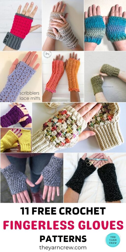 11 Free Crochet Fingerless Glove Patterns PIN 3