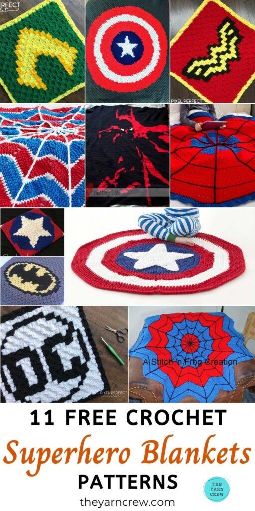 11 Free Crochet Superhero Blanket Patterns PINTEREST 3