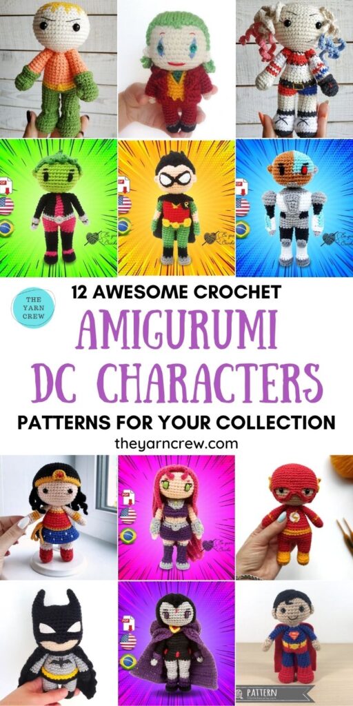 12 Awesome Crochet DC Character Superhero Patterns For Your Kid PIN 1
