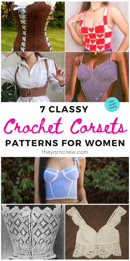 7 Classy Crochet Corset Patterns For Women PIN 1