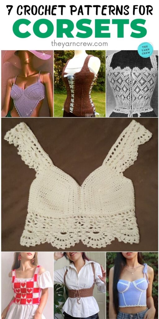 7 Classy Crochet Patterns For Corsets PIN 2